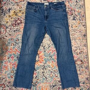 Frame Denim le Mini Boot size 33 with frayed ends Classic Blue Jeans